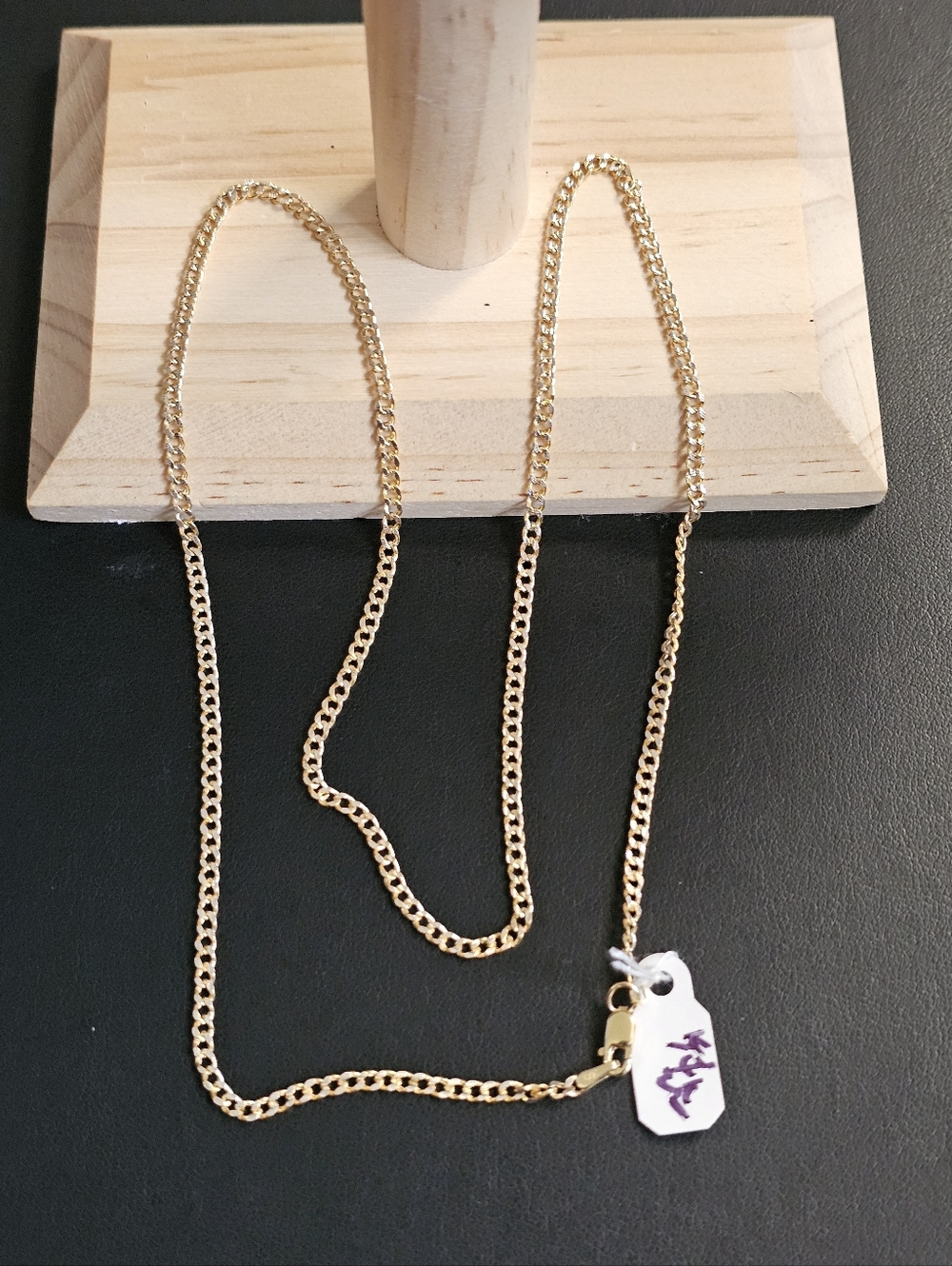 14k Gold Two Tone Necklace 22 Inch